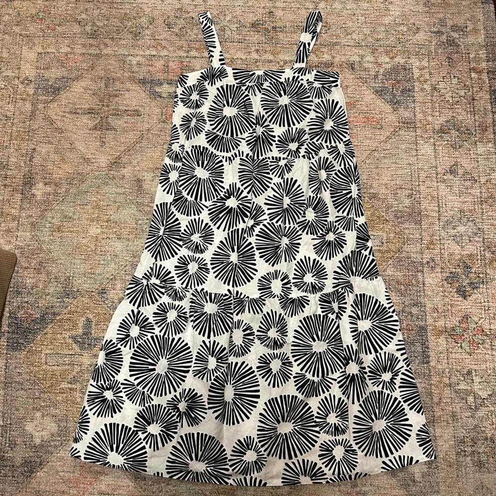 Tiered Loft tropical Midi dress